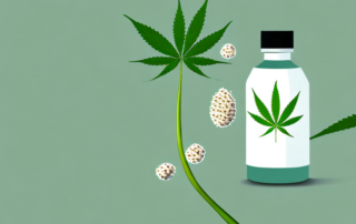 A hemp plant with its seeds