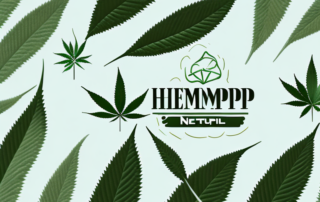 A variety of hemp products like oil
