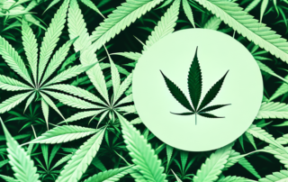 A male cannabis plant