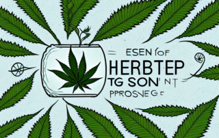 Several stages of a hemp seed germination process
