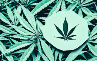A male cannabis plant