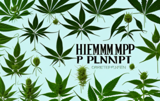 Several distinct types of hemp plants