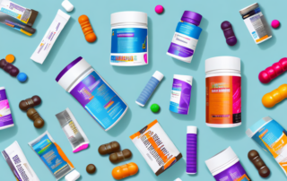 Various dietary supplements such as protein powders