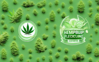 Various stages of hemp cultivation and harvesting
