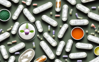 A variety of organic dietary supplements like pills