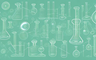 A laboratory setting with various scientific equipment such as microscopes
