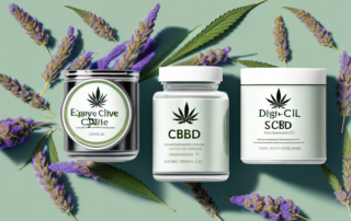 Several high-dose cbd salves in elegant jars