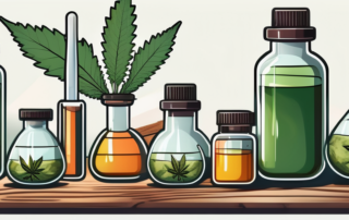 A collection of cannabis leaves