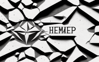 A cracked structure made of hemp concrete