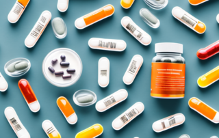 Various types of dietary supplements like vitamins