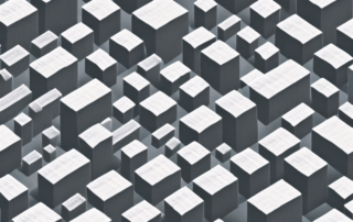 A construction site with various building materials