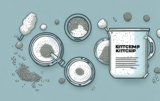 A kitchen scene with a blender