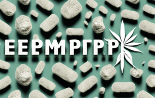 Several hemp tablets spread out
