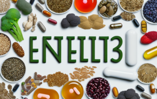 Various types of dietary supplements like vitamins