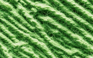 Various hemp fibers in close-up detail