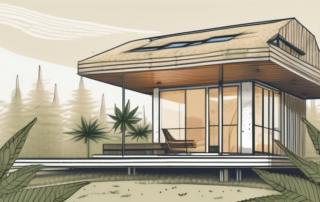 A sustainable house constructed from hemp materials