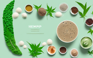 A variety of foods rich in hemp protein