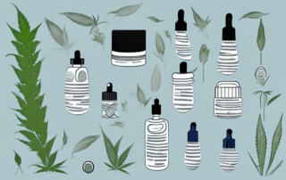 A variety of objects such as a skincare product