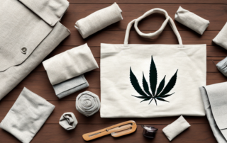 Various hemp fabric products such as clothing