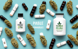Various cannabis products such as oils