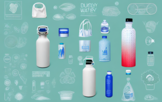 Various everyday products such as a reusable water bottle