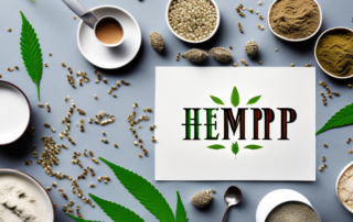 Various hemp-based foods like hemp seeds