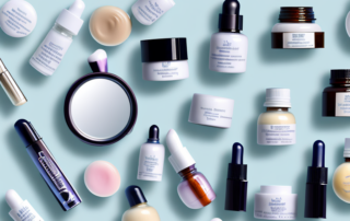 Various cbd-infused cosmetic products like creams