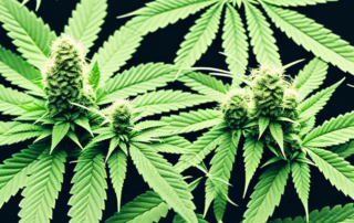 A healthy hemp plant in its various stages of growth