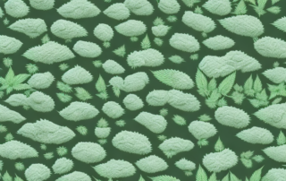 Male and female hemp plants side by side