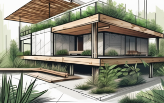 Various eco-friendly construction materials like bamboo