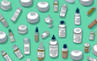 Various hemp products like oil