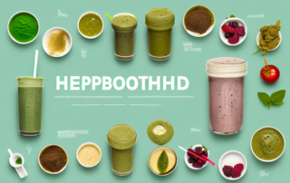 Various dishes and smoothies