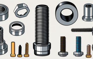 Various types of screws and bolts