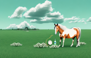 A horse peacefully grazing in a field
