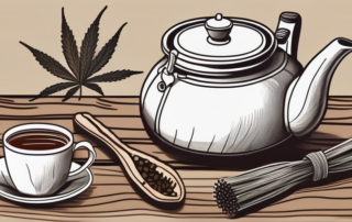 A collection of hemp stems