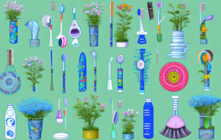 Various recycled plastic products such as a tote bag