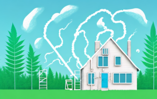 A house being insulated with hemp insulation