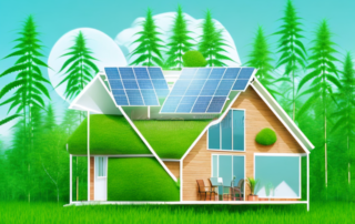 A sustainable house made from hemp materials