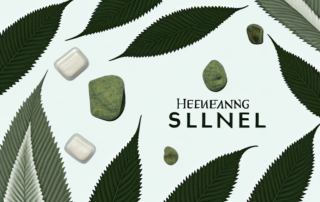 A serene and calm setting with hemp plants