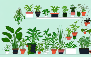 An indoor gardening setup
