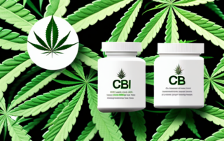 Cbd capsules with a radiant glow to symbolize their effect