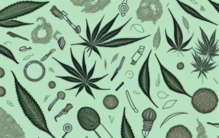 Various hemp products such as fabric
