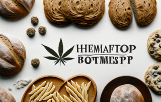 Various foods like bread