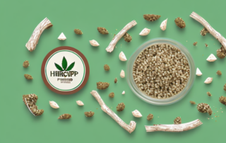 A variety of birds happily pecking at hemp seeds scattered on a tree stump