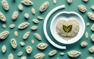 Peeled hemp seeds in a bowl