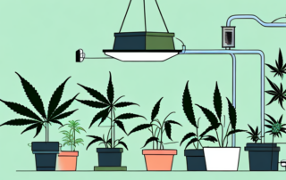 An indoor cannabis cultivation setup