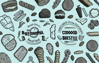 Various food items like bread