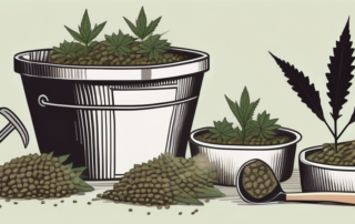 A collection of cannabis seeds in a basket