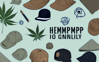 A variety of hemp clothing items such as a t-shirt