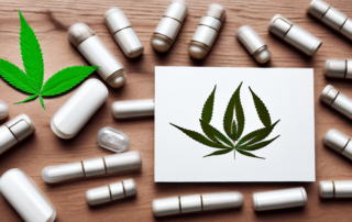 Various hemp products such as oils